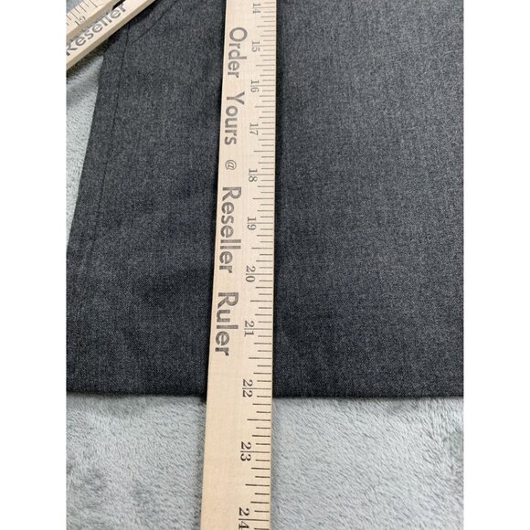 J. Crew Womens Size 8 Gray Wool Blouse 3/4 Sleeve Business Casual Top - Picture 5 of 8